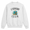 Sweat Gris Chiné Le bodyboard c'est la vie