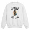 Sweat Gris Chiné Le chant c'est la vie