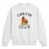 Sweat Gris Chiné Le cheval de trait c'est la vie