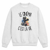 Sweat Gris Chiné Le cinéma c'est la vie