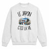 Sweat Gris Chiné Le Japon c'est la vie