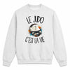 Sweat Gris Chiné Le judo c'est la vie