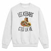 Sweat Gris Chiné Les kebabs c'est la vie