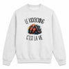 Sweat Gris Chiné Le kickboxing c'est la vie