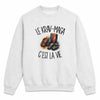 Sweat Gris Chiné Le krav-maga c'est la vie
