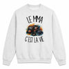 Sweat Gris Chiné Le MMA c'est la vie