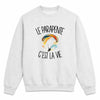 Sweat Gris Chiné Le parapente c'est la vie