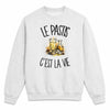 Sweat Gris Chiné Le pastis c'est la vie
