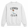 Sweat Gris Chiné Le plongeon c'est la vie