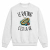 Sweat Gris Chiné Le rafting c'est la vie