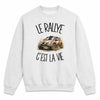 Sweat Gris Chiné Le rallye c'est la vie