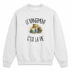 Sweat Gris Chiné Le rangement c'est la vie