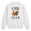 Sweat Gris Chiné Le rock c'est la vie