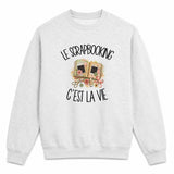 Sweat Gris Chiné Le scrapbooking c'est la vie