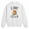 Sweat Gris Chiné Le spritz c'est la vie