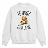 Sweat Gris Chiné Le spritz c'est la vie