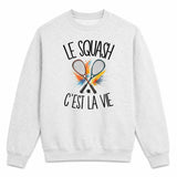 Sweat Gris Chiné Le squash c'est la vie