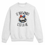 Sweat Gris Chiné Le taekwondo c'est la vie