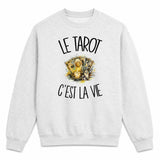 Sweat Gris Chiné Le tarot c'est la vie