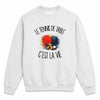 Sweat Gris Chiné Le tennis de table c'est la vie