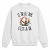 Sweat Gris Chiné Le tir à l'arc c'est la vie