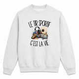 Sweat Gris Chiné Le tir sportif c'est la vie