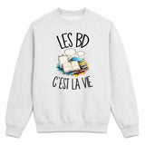 Sweat Gris Chiné Les BD c'est la vie