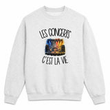 Sweat Gris Chiné Les concerts c'est la vie