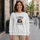 Sweat Gris Chiné Les concerts c'est la vie