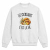 Sweat Gris Chiné Les croissants c'est la vie