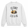 Sweat Gris Chiné Les échecs c'est la vie