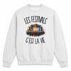 Sweat Gris Chiné Les festivals c'est la vie