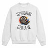 Sweat Gris Chiné Les fléchettes c'est la vie