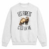 Sweat Gris Chiné Les furets c'est la vie