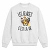 Sweat Gris Chiné Les glaces c'est la vie