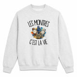 Sweat Gris Chiné Les montres c'est la vie
