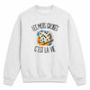 Sweat Gris Chiné Les mots croisés c'est la vie