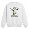 Sweat Gris Chiné Les moutons c'est la vie
