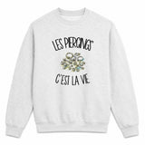 Sweat Gris Chiné Les piercings c'est la vie