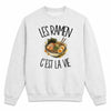 Sweat Gris Chiné Les ramen c'est la vie