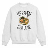 Sweat Gris Chiné Les ramen c'est la vie