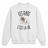 Sweat Gris Chiné Les rats c'est la vie