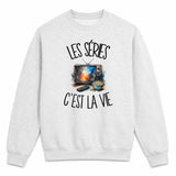 Sweat Gris Chiné Les séries c'est la vie