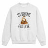 Sweat Gris Chiné Les serpents c'est la vie