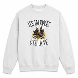 Sweat Gris Chiné Les tatouages c'est la vie