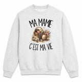 Sweat Gris Chiné Ma mamie c'est ma vie