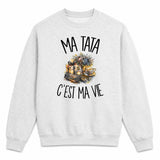 Sweat Gris Chiné Ma tata c'est ma vie