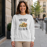 Sweat Gris Chiné Mon bébé c'est ma vie