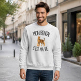 Sweat Gris Chiné Mon Bengal c'est ma vie