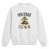 Sweat Gris Chiné Mon bonsaï c'est ma vie